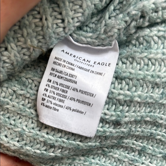 American Eagle Mint Green Women's Sweater - Picture 3 of 3